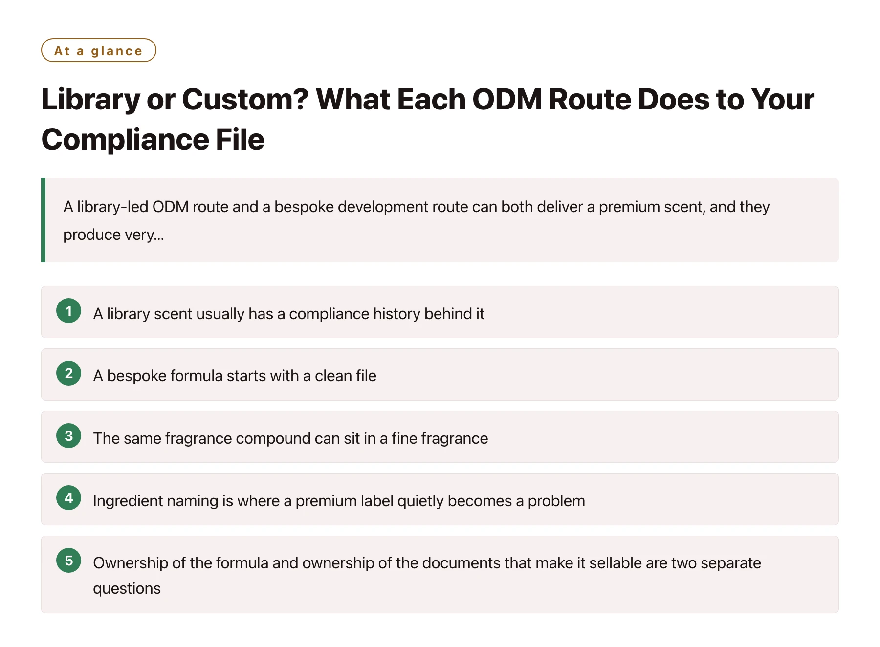 Library or Custom? What Each ODM Route Does to Your Compliance File——全文要点速览